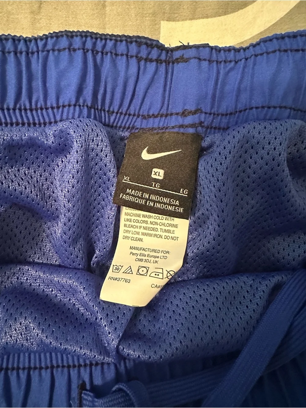 Nike Men's Dark Navy Elastic-Waist Swim Trunks